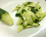 ✼削ぎ切り胡瓜✼作り方3写真