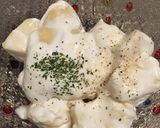 水切りヨーグルトでチーズと桃のサラダ作り方4写真