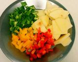 夏に★カラフル☆カレーチーズオムレツ作り方1写真