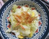 電子レンジで簡単！キャベツの卵とじ☆作り方5写真