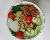 ヘルシー丼（血管ダイエット食836）作り方1写真