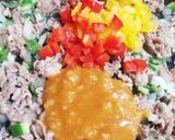 夏休みに簡単♪カレーピラフ風混ぜご飯作り方6写真