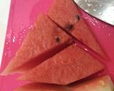 やめられない止まらない◇ざく切りスイカ◇作り方3写真