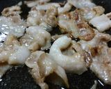 楽ウマ～☆豚バラと長ねぎの柚胡椒パスタ作り方2写真