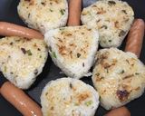 塩サバ焼きおにぎり ♪作り方2写真