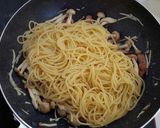 焼き豚ときのこの和パスタ作り方3写真