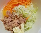 野菜とツナの卵焼き☆作り方1写真