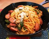 スキレットで作る基本のナポリタン作り方14写真