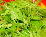 水菜とみょうがのたぬきサラダ作り方1写真