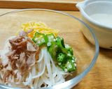 犬ご飯　鶏スープのそうめん作り方4写真