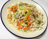 紀文・糖質0麺・平麺のチャンプル風作り方7写真