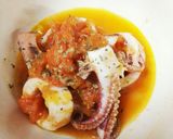 イカの地中海トマトソース煮作り方5写真