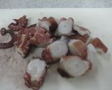 鶏肉とタコの炊き込みご飯作り方1写真