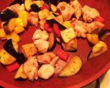 ナスと鶏モモ肉の大葉味噌炒め作り方10写真