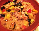 ナスと鶏モモ肉の大葉味噌炒め作り方11写真