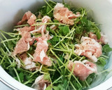 節約簡単☆豆苗と豚コマのあっさり煮☆作り方3写真