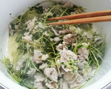 節約簡単☆豆苗と豚コマのあっさり煮☆作り方5写真
