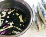 ♪青いばら★なす&白桃のコラボ♪作り方1写真