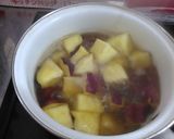 さつま芋の鶏そぼろあんかけ作り方3写真
