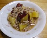さつま芋の鶏そぼろあんかけ作り方6写真