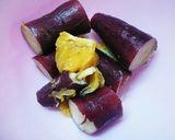 さつまいもとオレンジのサンドイッチ。作り方1写真