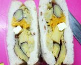 さつまいもとオレンジのサンドイッチ。作り方4写真
