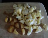 チキンソテー　りんごと栗の甘いソース添え作り方1写真