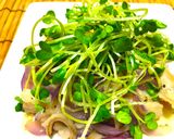 牛もつと紫玉ねぎの塩にんにく炒め作り方6写真