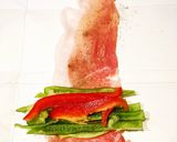 レンジで簡単☆お弁当に〜野菜の肉巻き作り方2写真