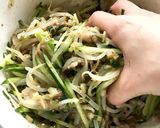♡もやし&きゅうりの豚コマ搾菜ナムル♡作り方7写真