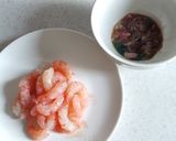 甘エビと切り昆布のユッケ風作り方1写真