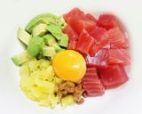 アボカド入りまぐろ納豆丼☆もち麦ごはん作り方1写真