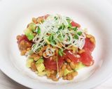 アボカド入りまぐろ納豆丼☆もち麦ごはん作り方2写真