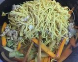 暑すぎる日に！さっぱりポン酢焼きそば♫作り方2写真