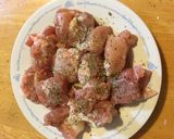 とり肉と茄子の彩り焼き作り方1写真