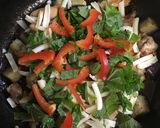 とり肉と茄子の彩り焼き作り方5写真