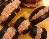 茄子と豚ミンチ 中華風蒸し煮作り方3写真