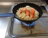 最速の包丁を使わない焼き塩鮭の炒飯作り方6写真