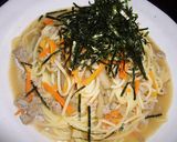 シェフ直伝☆和風きんぴらパスタ作り方5写真