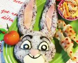 キャラ弁☆ズートピアのうさぎのジュディ作り方9写真