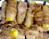 簡単なニンニク醤油味ズッキーニ肉巻き作り方4写真