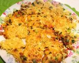サッポロ一番塩らーめん☆納豆チーズチヂミ作り方4写真