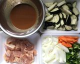 鶏肉と茄子の甘味噌炒め♪作り方1写真