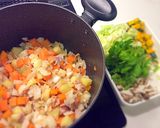 簡単！リメイクレシピに♪具沢山野菜スープ作り方3写真