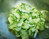 特大胡瓜は酢の物に✨シンプルな甘酢です作り方3写真