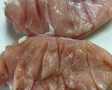 超簡単♪鶏胸肉ときのこのクリームソース♪作り方1写真
