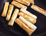 ワンタンの皮deチーズ焼き@フライパン作り方3写真