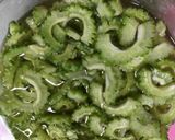 生のゴーヤを切って調味料に入れちゃうだけ作り方2写真