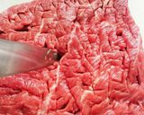 男の簡単料理☆牛赤身ステーキ☆作り方1写真