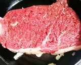 男の簡単料理☆牛赤身ステーキ☆作り方3写真